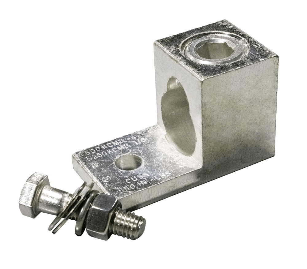 L shaped solderless connectors